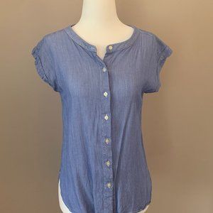 Loft petite medium blue shirt